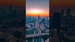 izmir metropol hızlı şehir drone hyperlaps