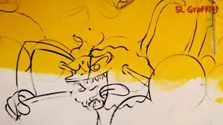 Cartoon story SL Graffiti devil art