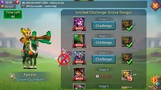 Lords Mobile - Limited Challenge Stage 3 Grove Guardian | Cleared without Rose  🌹