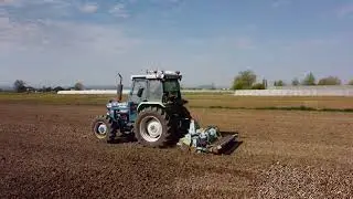 Ford 6610 in preparazione terreno pre semina mais