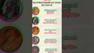 Top 10 Most Valuable U S  Circulation Coins Part 1#coin #treasuretrove #money #treasuretrove