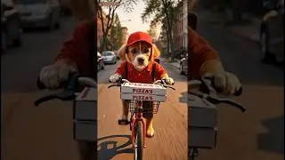 This puppy have no cash to buy books, so work as a deliveryboy 😭#shorts