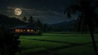 Cricket and Insects Sounds | Tranquil Night Ambience for Relaxation, Meditation & Deep Sleep 😴