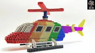 Make a helicopter with magnetic balls