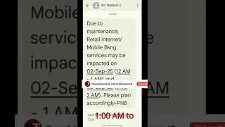 PNB Scheduled Maintenance 2025 I #shorts #ytshorts #app #install #2025 #problem #solved