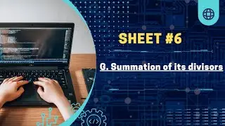 G. Summation of its divisors   #subscribe #sheet6