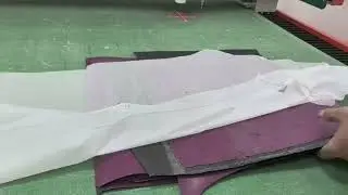 Punching and cutting for shoe making. #cnc #redsun #factory #shoes #punching #cuttingmachine #knife