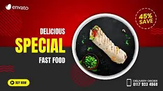 Fast Food Promo - After Effects Template Videohive