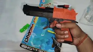 Unboxing Desert Eagle toy Gun🤗 under 100/- best gun shoot dart soft bullet and water gel balls🥰😍