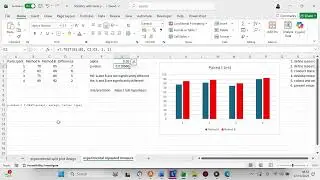 Use Excel to perform a repeated measure test