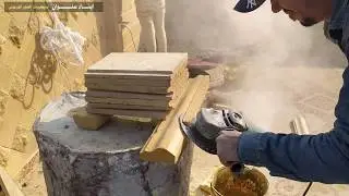 طريقه تركيب الكوابيل والكرانيش في حجر هيصم