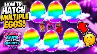 Как вылупить несколько яиц в Bubble Gum Simulator Infinity?