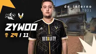 MVP CSGO POV: Vitality ZywOo (29/11) vs NiP (de_inferno) @ IEM Winter 2021