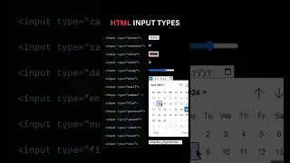 html input type 