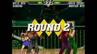 Evil Ryu & Sakura vs. Shin Gouki & Master Ryu