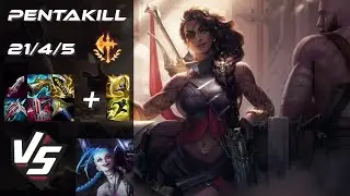BOTTOM Samira vs Jinx [PENTAKILL] - NA Challenger Patch 26.1