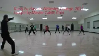 Master Calvin Chin teaches Kung Fu at Wellesley college