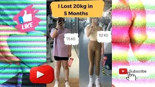 Weight Loss Transformation - I lose 20kgs in 5 months! #shorts