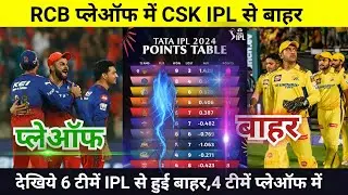 IPL Points Table 2024 Today 19 May | CSK RCB after match points table | RCB Qualified IPL 2024