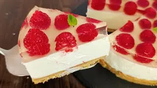 ЧИЗКЕЙК БЕЗ ВЫПЕЧКИ / РЕЦЕПТ вкусного чизкейка с малиной
