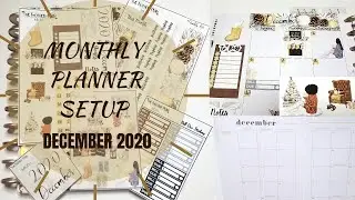 December 2020 Monthly Plan With Me | Monthly Budget Setup | Big Happy Planner 📔📔