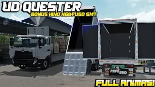 FULL BUKA-BUKA AN!! | REVIEW UD QUESTER BONUS HINO NG&FUSO SMT | ETS2 Mod Indonesia Review
