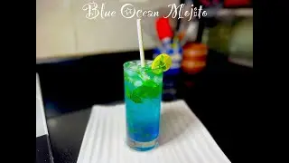 Mojito Blue Ocean | ब्लू ओशन मोहितो #mojitodrink #mojitomocktail #mocktail