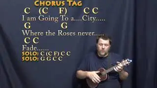Where the Roses Never Fade (Gospel) Ukulele Cover Lesson in C with Chords/Lyrics