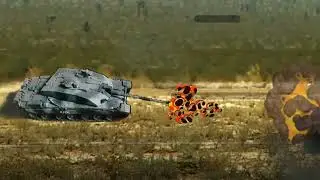 Challenger 2 vs german tank destroyer #tankbattle #tank #stopmotion #animation