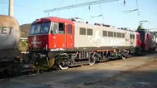 Влак на Булмаркет с локомотиви 86003 и 87701 в гара Провадия