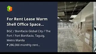For Rent Lease Warm Shell Office Space Taguig City Manila