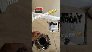 Inches away from disaster 🤯🤬😱🫣🫠#plumbing #keyfob #drain #bluecollar #fuh #sheesh #service