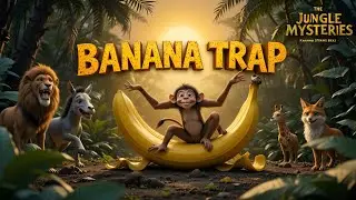 Banana Trap | Monkey Cartoon | Hindi/urdu DUBBED SHORT FUNNY CARTOON #monkeyandtrunk