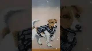 💙💛Пес 🐶 Патрон🇺🇦 Вишивка на пластиковій канві 🪡🧵