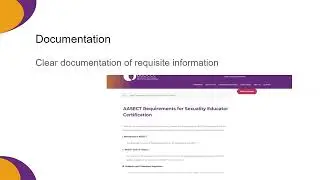Helpful Hints for your Certified Sexuality Educator Application
