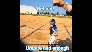 Umpire had enough of parent. #baseball #youthbaseball #littleleague #umpire #baseballparents