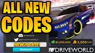 *NEW* ALL WORKING CODES FOR DRIVE WORLD IN 2024! ROBLOX DRIVE WORLD CODES