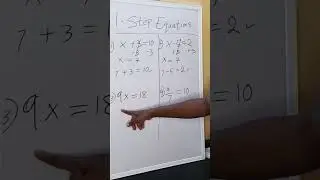 How to Solve One-Step Equations #OneStepEquations#AlgebraForKids#MathForKids#AlgebraBasics#MathHelp