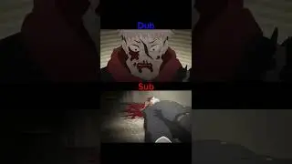 Itadori cries Nobara's death Sub vs Dub          #shorts #jujutsukaisen #jjk