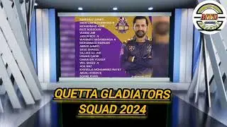 quetta gladiators squad 2024 |quetta gladiators squad 2024 psl 9