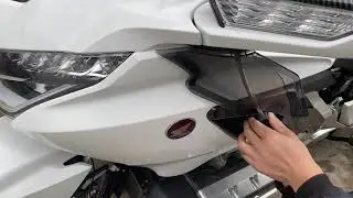 Installation of VEISUTOR Upper Air Deflectors for Honda Gold Wing GL1800 2018-2023 Accessories