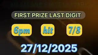 Nagaland Lottery 27/12/25🎯I First Prize Last Digit Prediction |Lottery Sambad Target