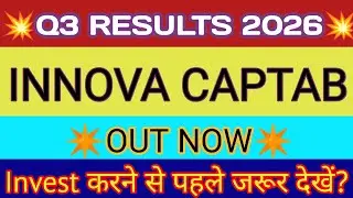 Innova Captab Q3 results 2025🔴 Innova Captab results🔴Innova Captab Share Latest News🔴InnovaCap Share