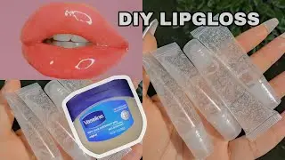 DIY LIPGLOSS with VASELINE | how to make lipgloss