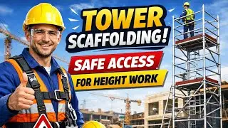 🏗️ Tower Scaffolding | Safe Access for Height Work | Construction Site Setup