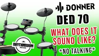 Donner DED-70 Electric Drum Kit - What Does it Sound Like? Just Drums, No Talking!