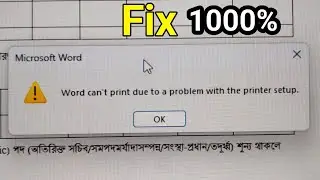 How to Fix Word can't print due to a problem with the printer setup Easily