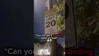 TRYING TO GET A SPEEDING TICKET ON FOOT!!? 🤔💀