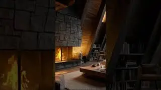 Warm Inside, Rain Outside 🔥🌧️ | Cozy Ambient Short