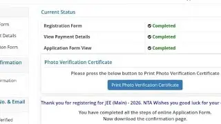 🔴Live JEE Mains 2026 ✅| Photo Verification Certificate Issue Upload ⛔ Live Doubt Session